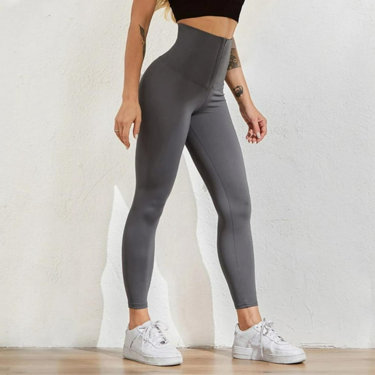 Summark Women High Waist Workout Leggings Scrunch Anti Cellulite Sexy Booty  Push up Yoga Pants 
