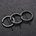thumbnail image 2 of 1 paquete de 60PCS Key Circle Ring Llavero de gama alta Black Flat Ring Key Ring Delicate Keychain Pendant Multi-key Key Rings Circle for Keychain Crafts Making (Black), 2 of 5
