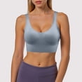 thumbnail image 2 of idosla Sports Bra for Women High Support, High Impact Sports Bra Adjustable Supportive Wireless Gym & Yoga (Blue, XL), 2 of 6
