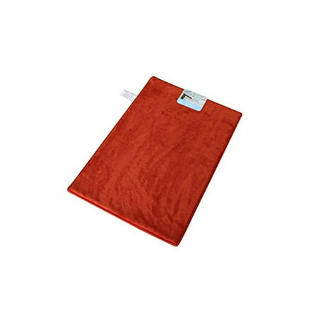 Garden Home Luxury Memory Foam Bath Rug 16x22 Blood Orange