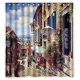 thumbnail image 1 of Cortina de ducha Impermeable ABPHQTO Francia Ciudad St Emilion 160x180 cm, 1 of 2