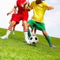 thumbnail image 2 of Xiao Hua Balón de fútbol tradicional para entrenamiento, recreación, práctica y alto rendimiento, clásico, talla 4 para diferentes edades, color azul., 2 of 3