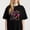 Black-2, variant on Scripty Text Graphic for Adults Funny Jesus Drank Wine Themed Casual Tee print T Shirt