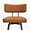 Leather in Brown, variant on Swivel Counter Height Bar Stools Set of 2, 26 inch Orange Leather Kitchen Counter Stools with Backs, Metal Legs and Footrest, Bar Chairs for Kitchen Island