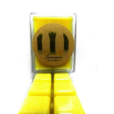 COMBO 3 Packs of Lemongrass 3.2 Ounce Wax Tarts - Scent Brick, wickless candle, wax brick, scent (Best Ever Lemon Tart)