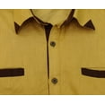 thumbnail image 6 of Atasi Men's Pathani Style Punjabi Shirt Ethnic Yellow Long Casual Kurta-Small, 6 of 9