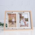 thumbnail image 3 of Creative Nordic 6-inch wooden double-sided rotating photo frame decoration one-piece Photo Frame multi-combination photo frame, 3 of 5