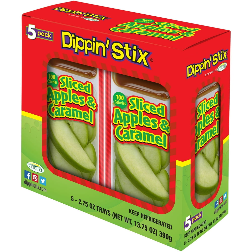 Dippin' Stix Sliced Apples & Caramel, 2.75 oz, 5 count