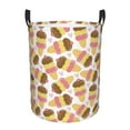 thumbnail image 2 of Goofa Cute Ice Cream Printed Circular Hamper,Laundry Basket with Handles,Storage Baskets Foldable,Large Capacity Laundry Hamper-, 2 of 8