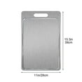 thumbnail image 3 of JUNWELL Titanium Cutting Boards - 100% Pure Titanium Cutting Boards for Kitchen - Cutting Edge Hygiene & Durability  Double Sided Large Non Toxic Cutting Board, 3 of 9