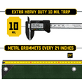 thumbnail image 7 of Core Tarps 10 Mil Heavy Duty Tarp Tarpaulin Waterproof Cover, Green and Black 30 x 30Ft, 7 of 7