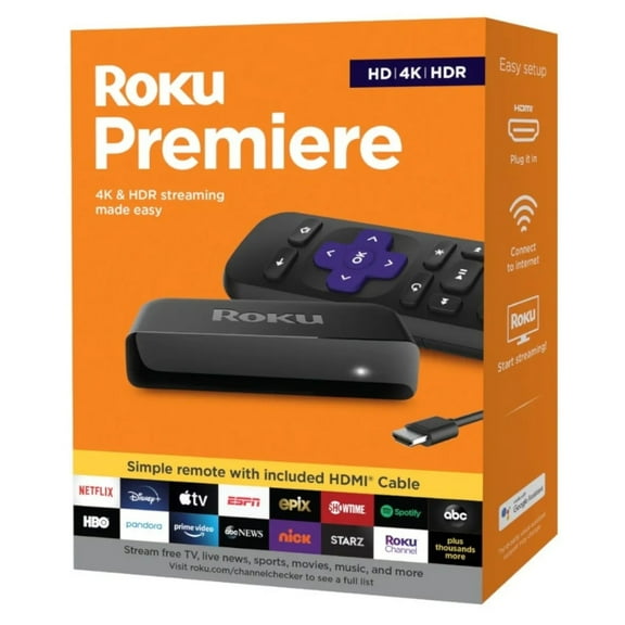 Reproductor de Streaming Multimedia Roku Premiere 3920R HDMI 4K Roku