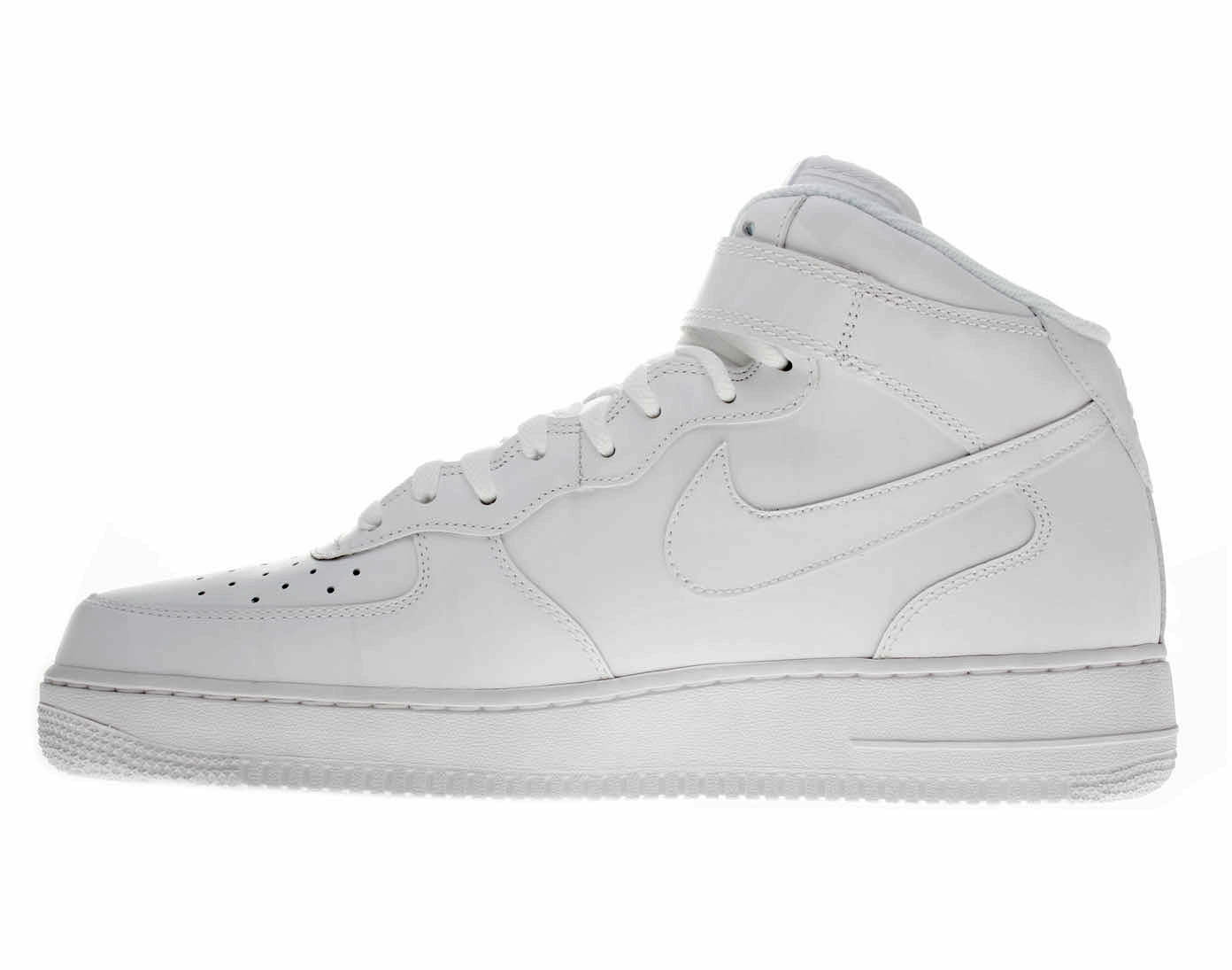 Nike Men's Air Force 1 07 Mid White / Ankle-High Leather Fashion 