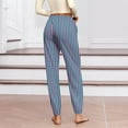 thumbnail image 3 of Maean Womens Lounge Pants Elastic Waist Comfy Loose Causal Bottoms Soft Stretchy Sleepwear Pajamas Striped Pant, 3 of 6