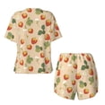 thumbnail image 5 of Lsque Floral Strawberr Women's Short-Sleeved Pajama Set - 2 Piece Soft and Lightweight Sleepwear Set-Large, 5 of 9