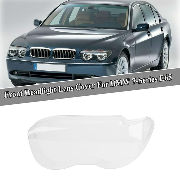 for BMW 7-Series E65 2002-2005 Front Left Headlight Lens Headlamp Replace Cover