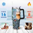 thumbnail image 4 of 40 OZ Gothic Flowers Rose Wildflowers Coffee Cup Gifts for Women Men Birthday Travel Coffee Mug Gifts for Husband Son Dad Insulated Stainless Steel Coffee Mug with Handle, 4 of 7