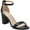 Black Leather, variant on Bandolino Womens Armory Patent Ankle Strap Heels