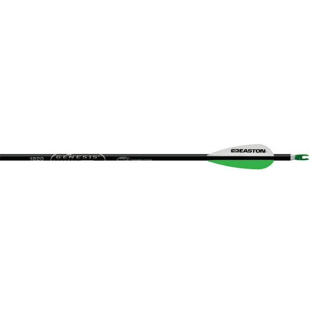 Easton Genesis 2 1820 Black Arrows With 3" Vanes