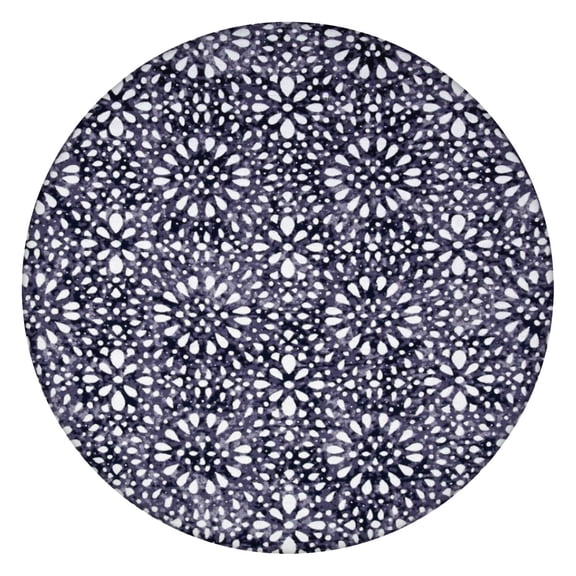 Designer Boho Style Table Cover, Vibrant Floral Print with Elastic Hem for Up to 56 Inches