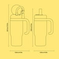 thumbnail image 3 of 710ml Stainless Steel Whale Fountain Cup, Kids Sippy Cup No Spill Water Bottle with Lid and Straw, for Toddlers Babies At Home School Outdoors, 3 of 7