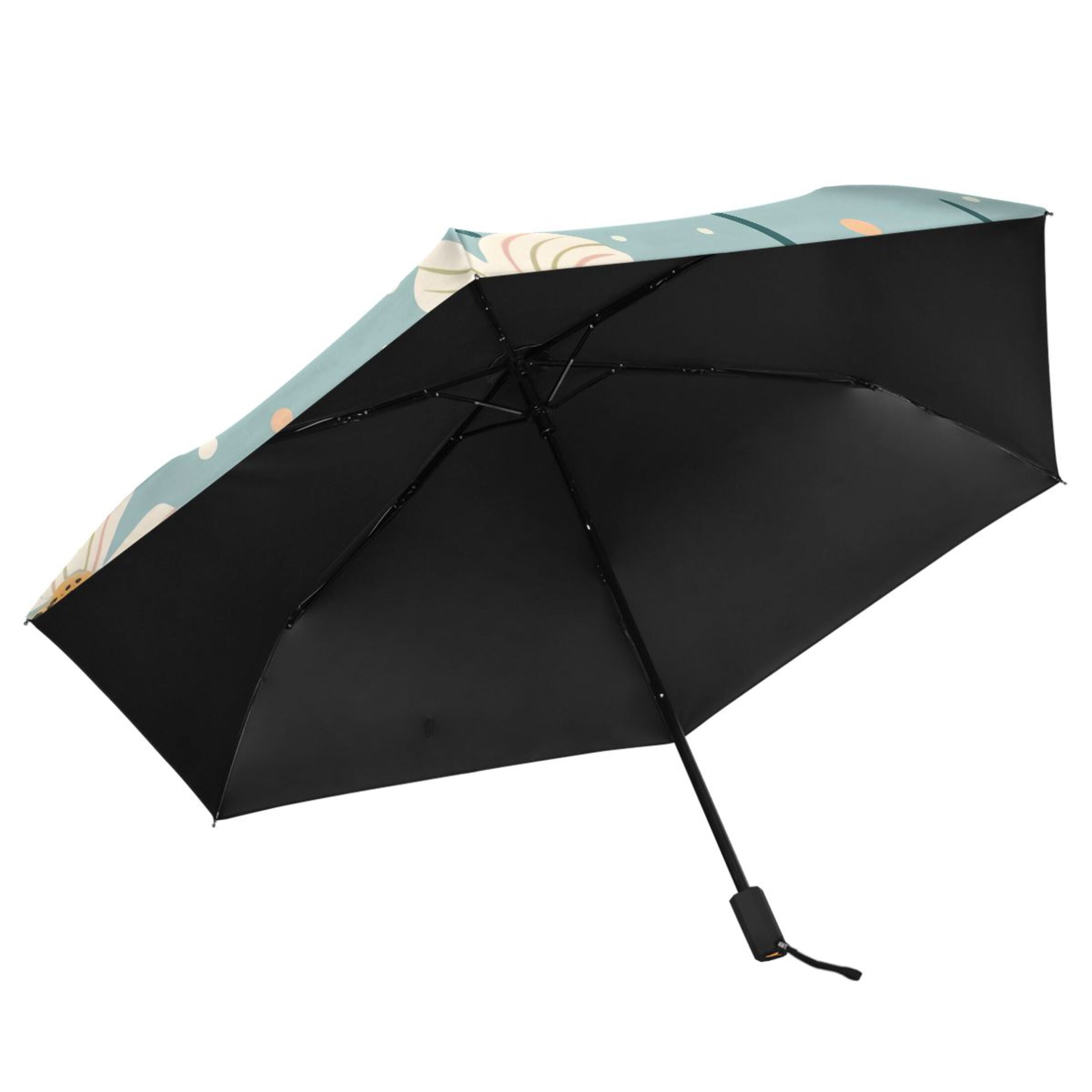 Daisy Chrysanthemum Flower Compact Sun Umbrella Windproof Travel Umbrellas for Rain Strong Portable UV Protection