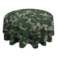 thumbnail image 2 of Camouflage Round Tablecloth 60x60in(153x153cm) – Waterproof Polyester Table Cover with Full Print Design, Wrinkle Resistant & Washable for Kitchen Dining Party Decor, 2 of 4