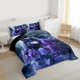 thumbnail image 3 of Castle Fairy Safari Wolf Crow Twin Comforter Sets,Floral Rose Butterfly Bedding Set, 3 of 8