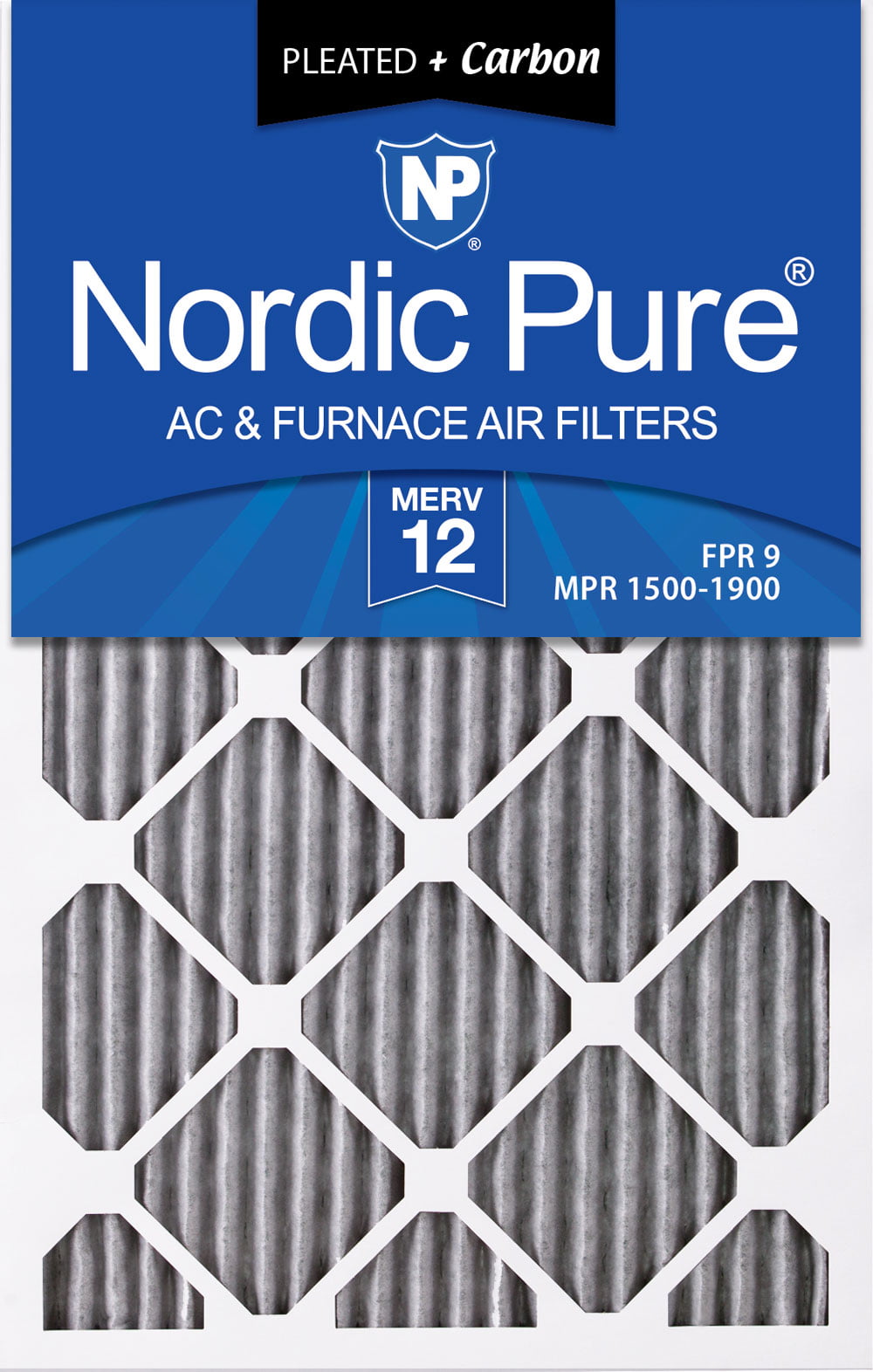 Nordic Pure 12x24x1 MPR 2200 Healthy Living Elite Allergen Replacement AC Furnace Air Filters 3 Pack 