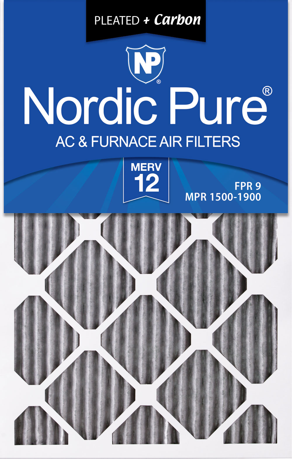 Nordic Pure 20x25x4 Box of 2 3-5//8 Actual Depth MERV 12 Pleated AC Furnace Air Filters