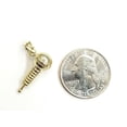 thumbnail image 4 of New 10k solid yellow Gold microphone Pendant singer music jewelry fine gift 2.9g, 4 of 12