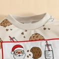 thumbnail image 6 of Ulanda Toddler Baby Boy Christmas Outfits Long Sleeve Santa Claus Print Pullover Sweatshirt Joggers Pants Fall Winter Clothes (Beige, 18-24 Months), 6 of 6