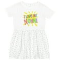 thumbnail image 3 of Inktastic I Love My Nonni Sun and Rainbow Letters Girls Toddler Dress, 3 of 5