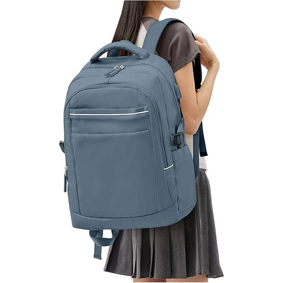 School Backpack Lightweight School Bag Casual Daypack College Laptop Backpack for Men Women Water Resistant teen backpack Travel Rucksack.Sapphire Blue