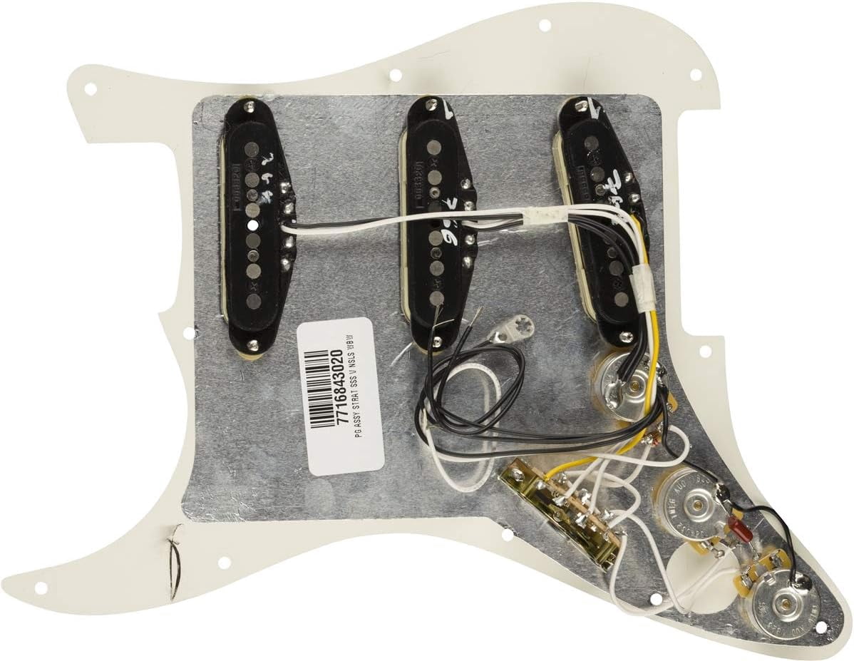 Fender?Vintage Noiseless Prewired Stratocaster Pickguard - 3-Ply White
