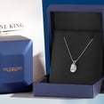 thumbnail image 4 of Gem Stone King 14K White Gold IGI Certified White Lab Grown Diamond Teardrop Pendant Necklace for Women | 3.00 Cttw | D-E Color | VS1-VS2 Clarity | Pear Shape 12X8MM | With 18 inch Chain, 4 of 6