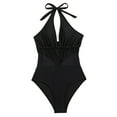 thumbnail image 4 of XIYON One Piece Swimsuit For Women Deep V Neck Backless Swimsuit For Summer Beach Vacation Bathing Suit For Women 2026 Beach Vacation Clothes, 4 of 7