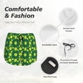 thumbnail image 4 of Pofeuu Tennis Balls Print Women's Athletic Shorts Running Workout Shorts Tummy Control Quick Dry Gym Shorts with Pockets Double layer sports shorts-X-Large, 4 of 7