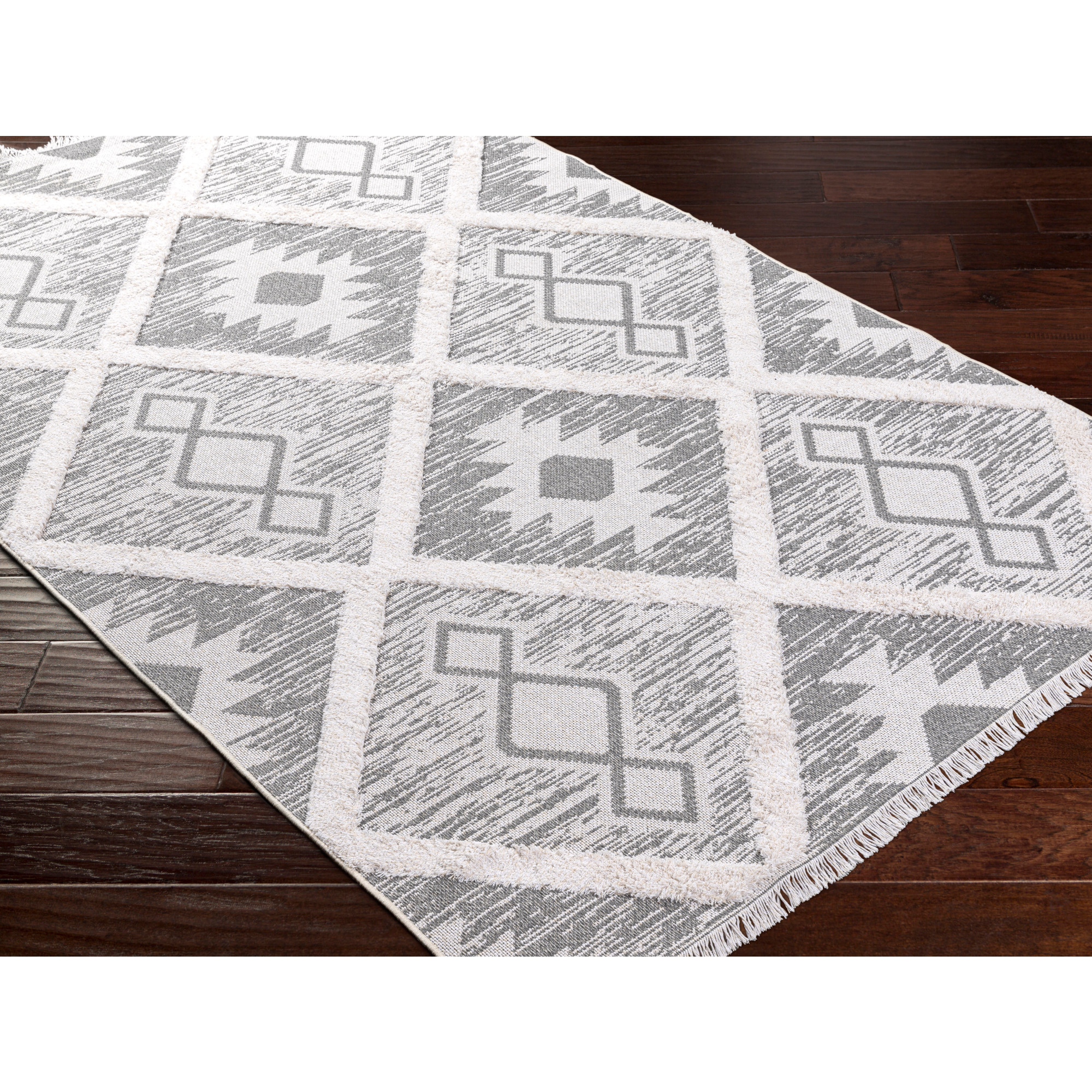 Artistic Weavers  Light Gray 2'6" x 8' Rustic Runner Area Rug