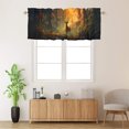 thumbnail image 2 of Deer Kitchen Valance Curtain Rod Pocket Animal Forest Wildlife Hunting Nature Jungle Window Treatment Valance Curtains for Bathroom 54 by 18 in, 1 Panel, 2 of 6