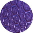 thumbnail image 1 of Ahgly Company Machine Washable Indoor Round Transitional Indigo Purple Area Rugs, 6' Round, 1 of 7