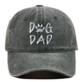 thumbnail image 4 of MIASHUI Outdoor Baseball Cap Dog Dad Embroidered Washed Trucker Hat,Army Green, 4 of 4