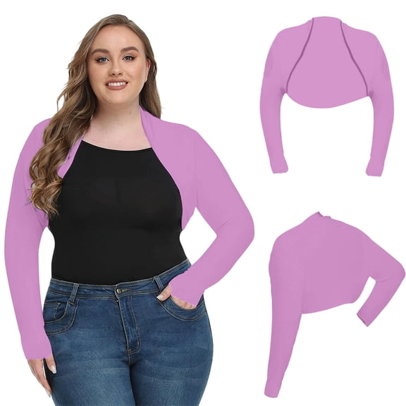 YUNAFFT Plus Size Sun Protection Fingerless Shawl Sleeves with Cooling Breathable Soft Arm Covers for Women