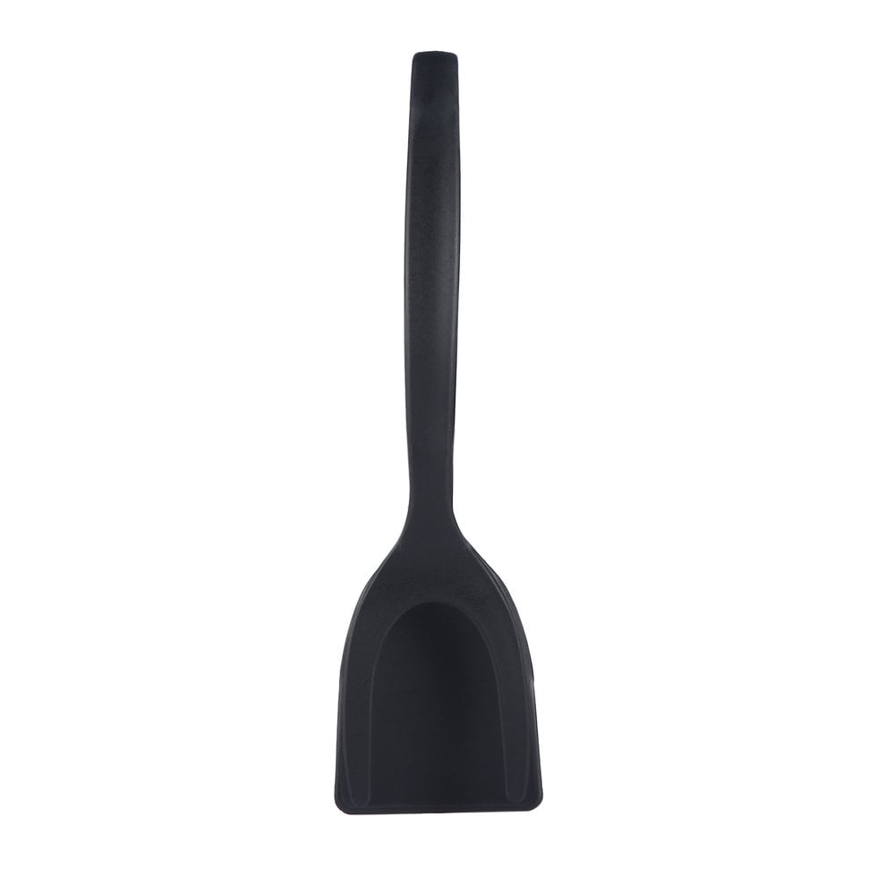 Silicone Egg Spatula 2 IN 1 Grip and Flip Spatula Home Kitchen Cooking Tool black 