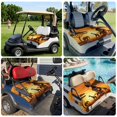 thumbnail image 6 of Golf Cart Seat Covers for 2 Seater,African Black Women Soft Microfiber Cart Seat Towel Blanket,Vintage Africa Ethnic Tribal Absorbent Breathable Non Slip Bench Seats Protector for Golf Course 51"x31", 6 of 9