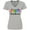 AC-Heather Grey, variant on Inktastic Merry Christmas Rainbow Holiday Lights Women's V-Neck T-Shirt