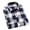 Gray, variant on Mens Plaid Shirts Jackets Casual Shackets Button Down Long Sleeve Shirt Lightweight Lapel Jacket With Pockets (M, Navy)