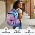 thumbnail image 4 of CHAQLIN Galaxy Print School Book Bag with Lightweight Waterproof School Bag, Multi-Pockets 17 Inch Kids Backpack for Camping Scuola, 4 of 9