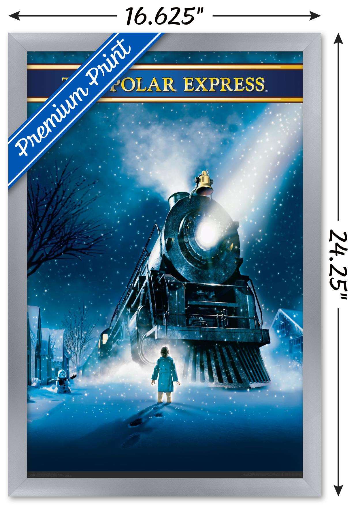 The Polar Express - One Sheet Wall Poster, 14.725" x 22.375", Framed