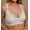 Natural, variant on Women's Cottonique W12291 Latex Free Organic Cotton Racerback Support Bra (Melange Brown 34C)